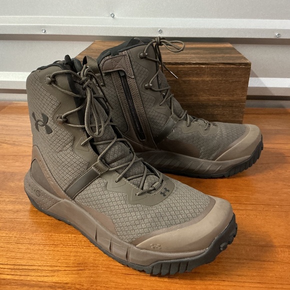 Under Armour Men Micro G Valsetz Zip Tactical Boot 3023748-100 Size 13 - Picture 1 of 7